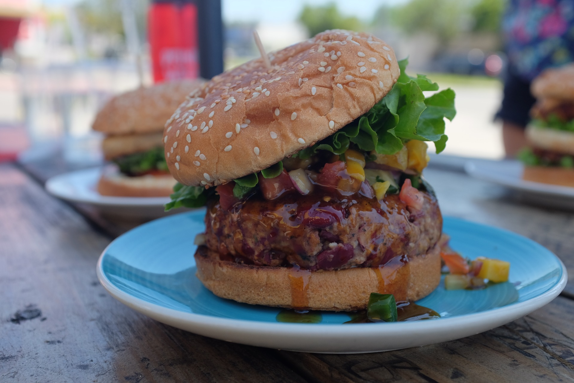 A plant-based burger.